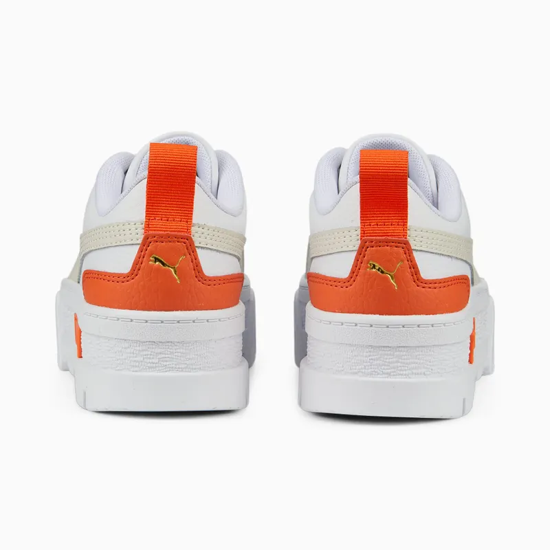 PUMA Mayze Leather Youth White/Vaporous Gray (384527-06)