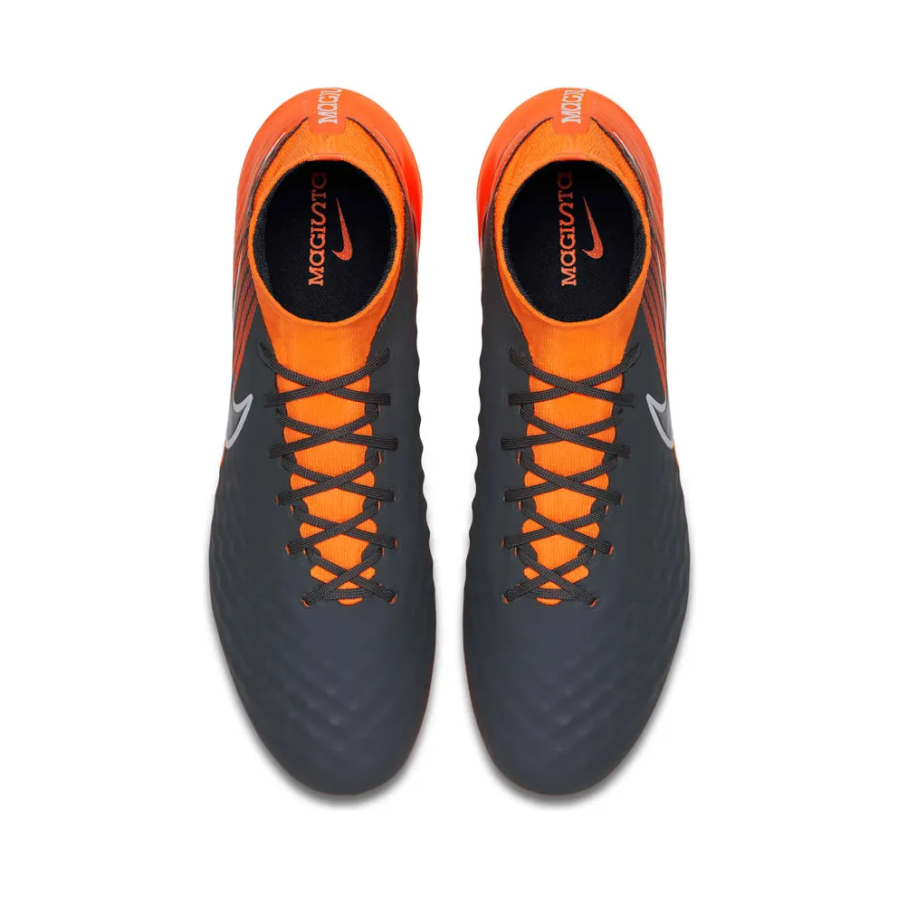Nike Magista Obra II Pro DF FG Dark Grey Total Orange Dark Grey/Total Orange-White (AH7308-080)