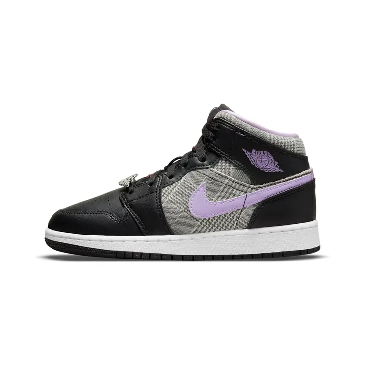 Jordan 1 Mid SE Houndstooth (GS) (DC7226-015)