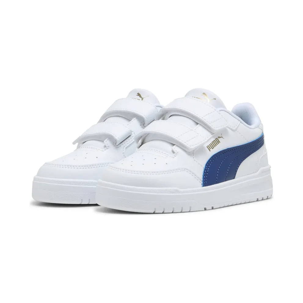 Puma Shuffle Downtown “Puma White / Clyde Royal / Puma Gold” (403740_11)