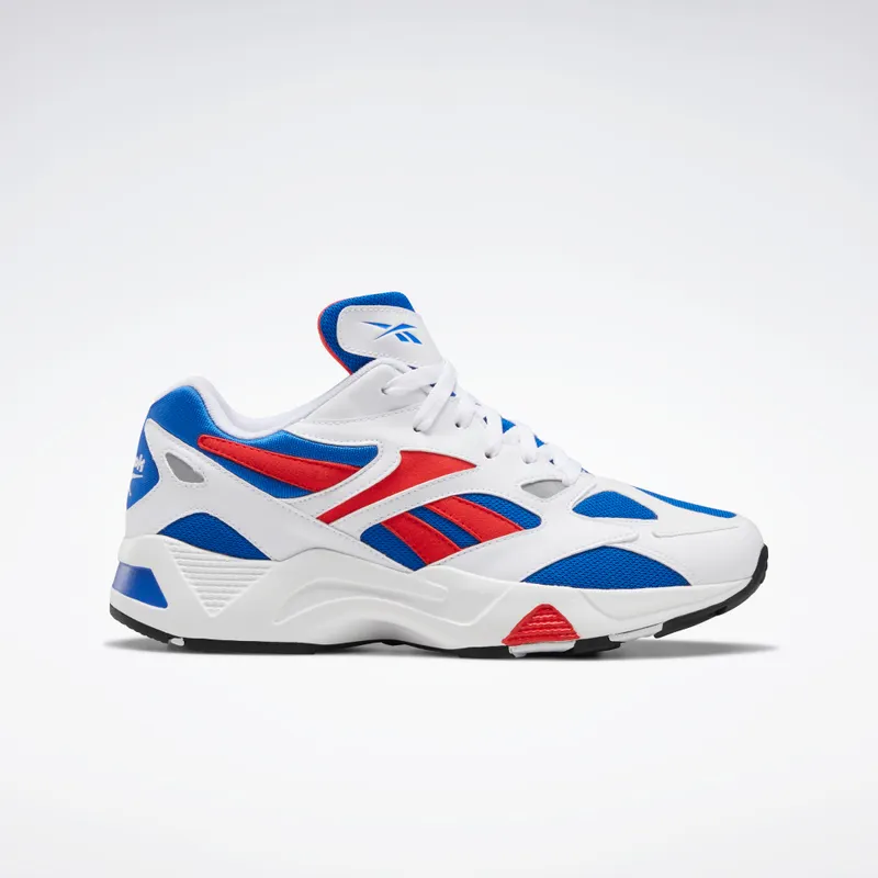 Reebok Aztrek 96 Schoenen White / Humble Blue / Radiant Red