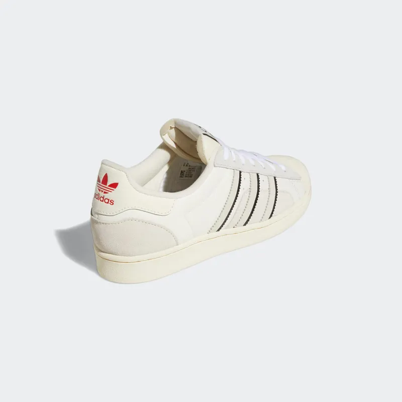 Adidas Superstar Cloud White / Aluminium / Vivid Red (GW5921)