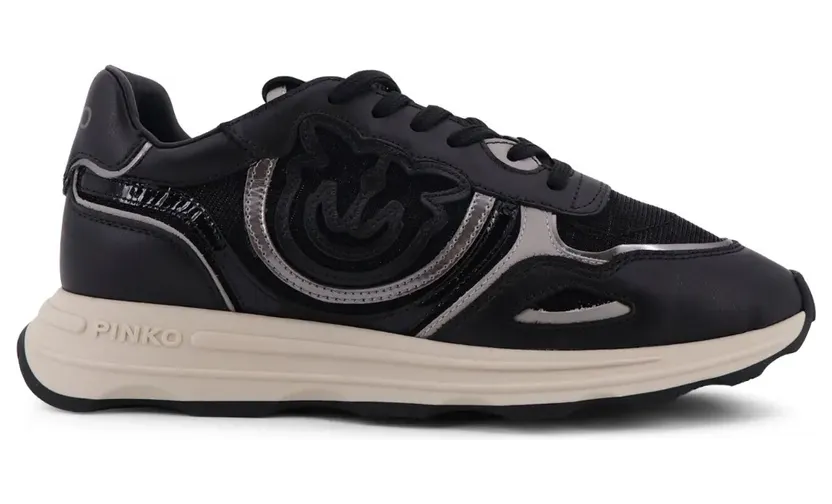 PINKO Sneakers mit Logo-Applikation – Schwarz (SS0173P027)