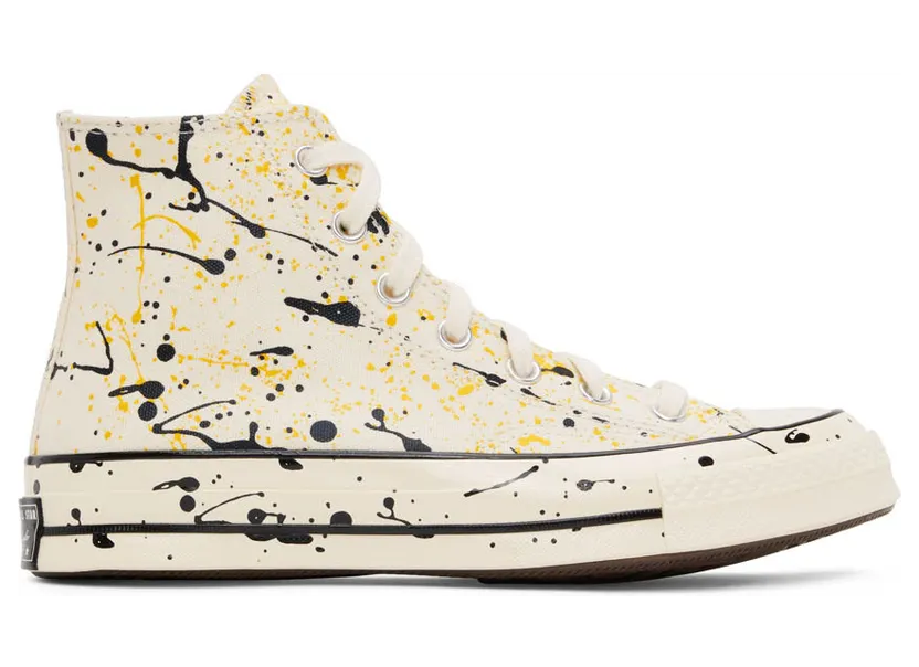 Converse Chuck 70 Archive Paint Splatter Egret/zwart/amarillo (A01170C)