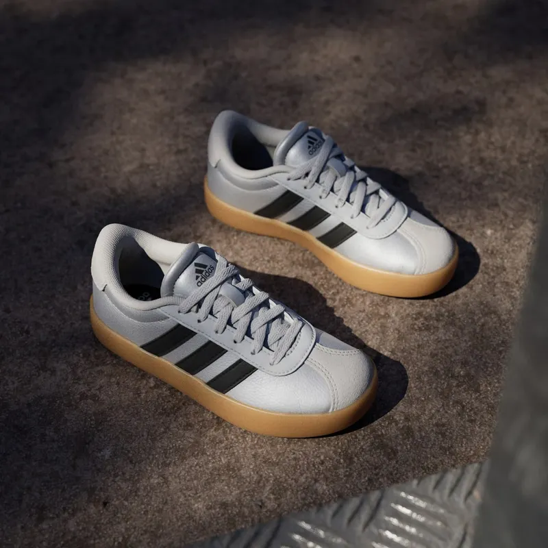 Adidas VL Court 3.0 Silver Metallic / Core Black / Light Solid Grey (IH3945)