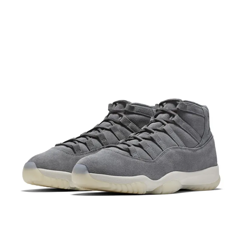 Jordan 11 Retro Pinnacle Grey Suede Cool Grey/Sail (914433-003)