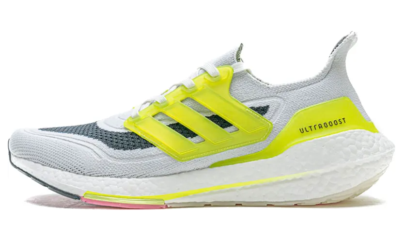 Adidas Ultraboost 12 White Grey Yellow (FY1214)