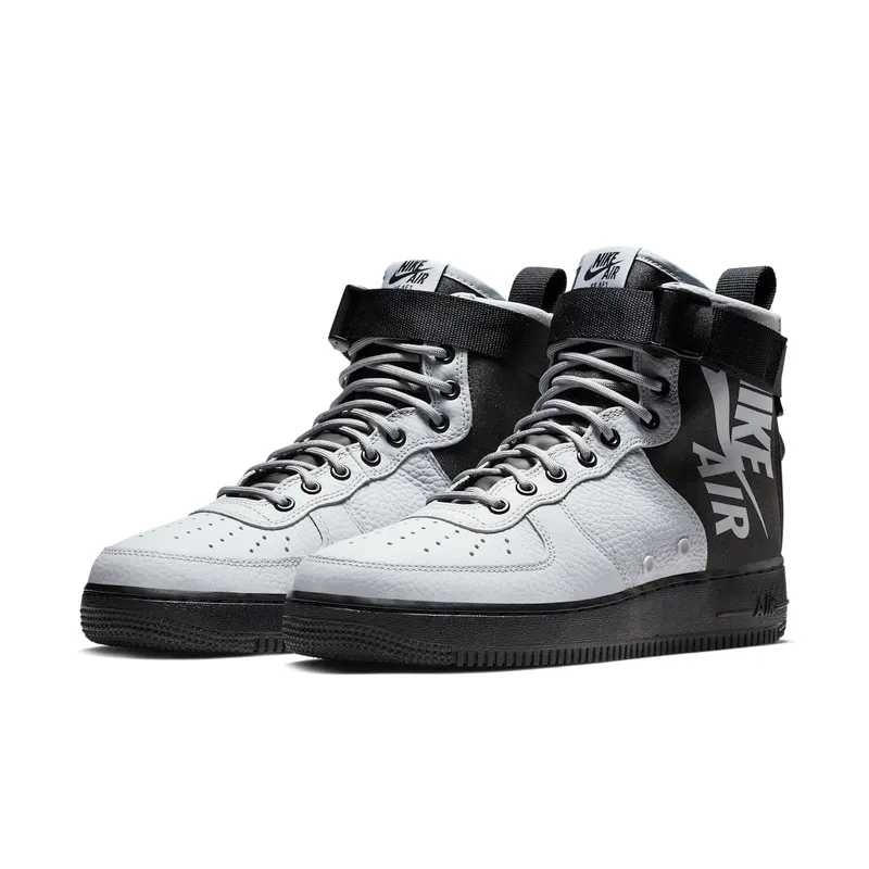 Nike  SF Air Force 1 Mid Wolf Grey Black Wolf Grey/Black-Black-Wolf Grey (917753-009)