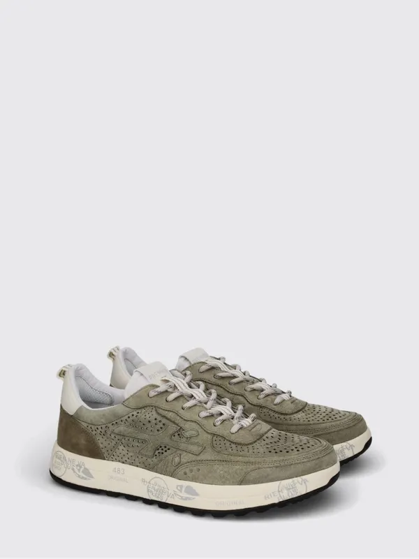 Premiata Nous Perforated Suede Green (NOUS8290)