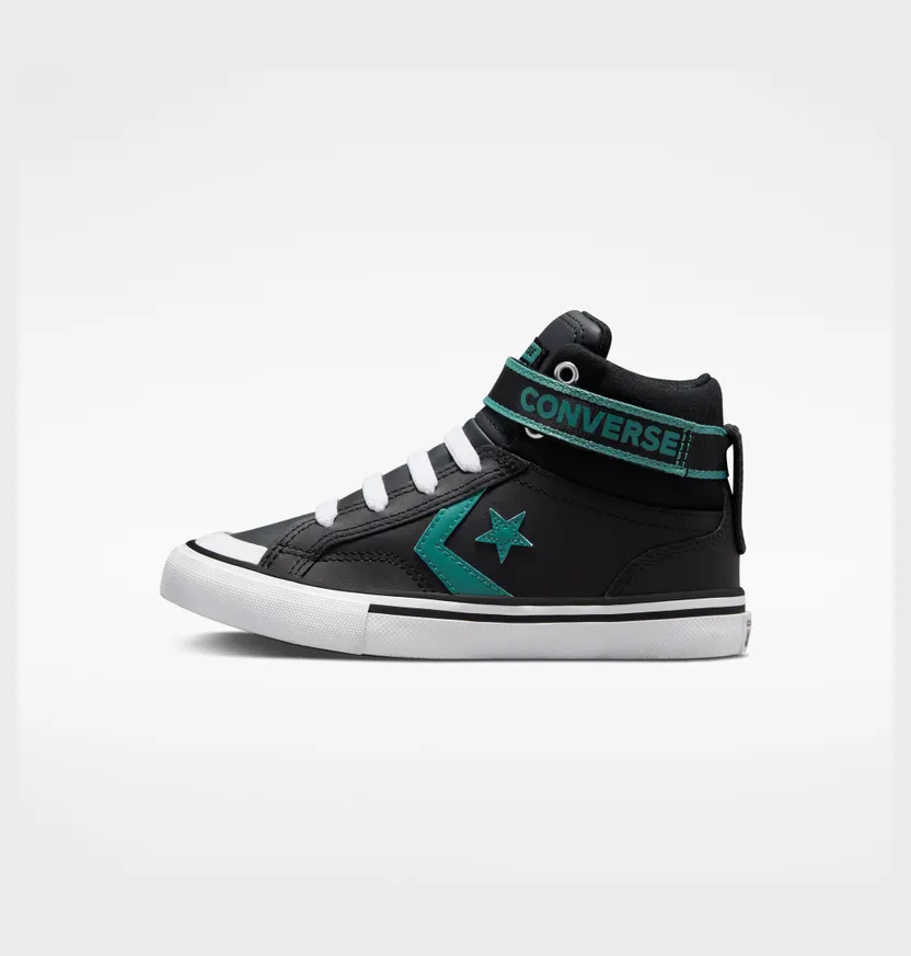Converse Pro Blaze Strap Easy-On Varsity Club Zwart/algae Coast/wit