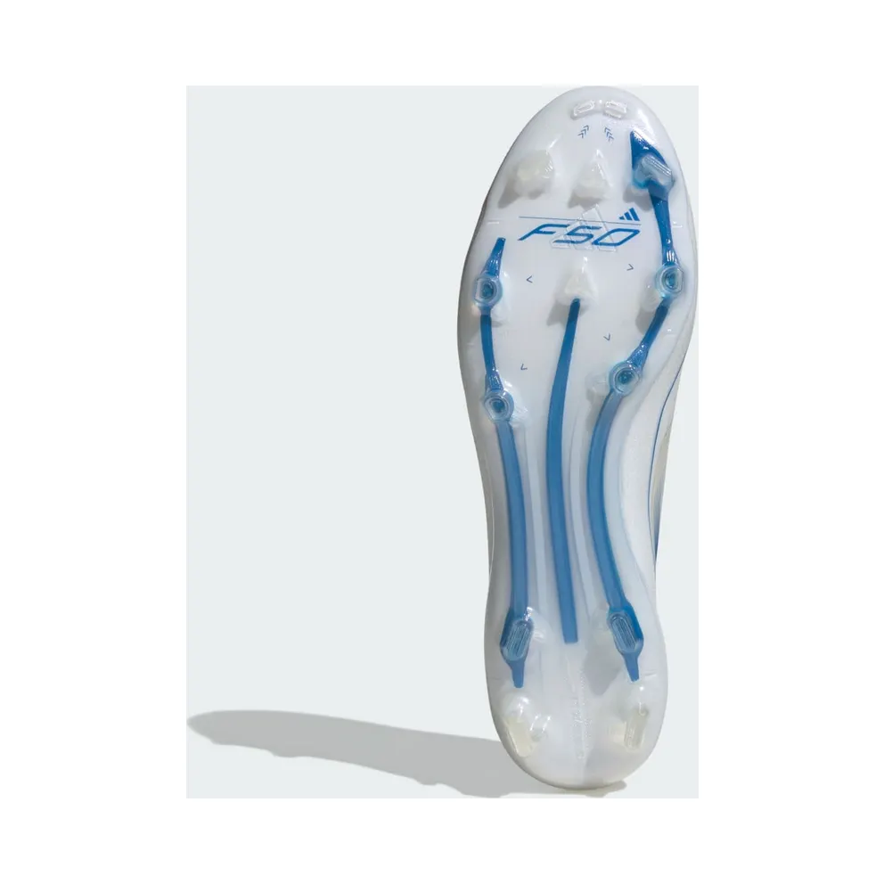 adidas F50 Elite Laceless Firm Ground Boots “Cloud White / Pearl Met. / Cloud White” (IE1216)