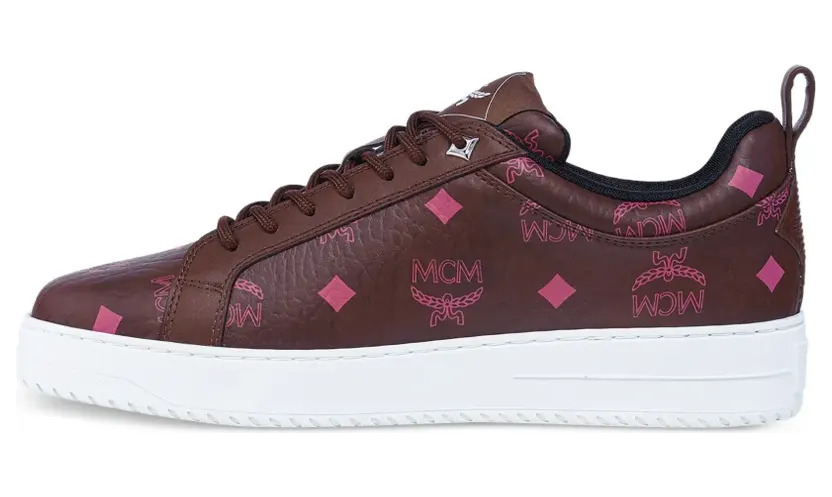 Mcm Neo Terrain met monogram-print en leren afwerking “Brown” (MESFSAJ014B036)