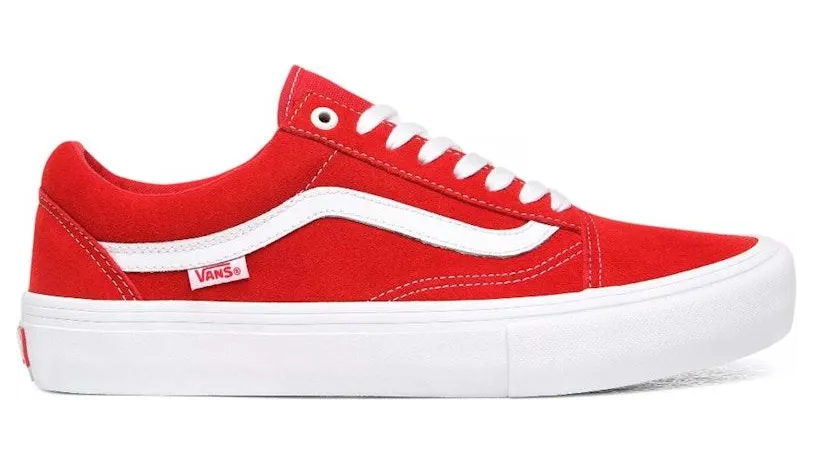 Vans Old Skool Pro Suede Suede Red White