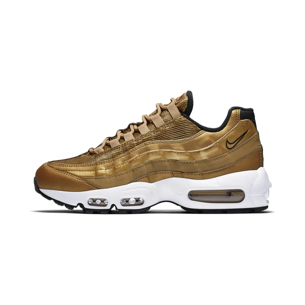 Nike Air Max 95 Metallic Gold (W) Metallic Gold/Varsity Red-White-Back (814914-700)