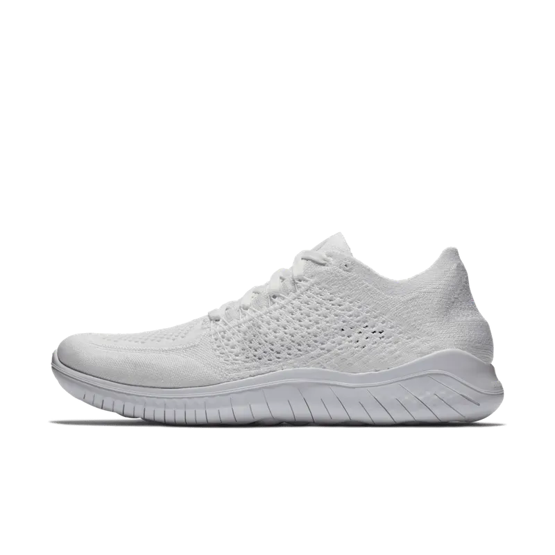 Nike Free RN Flyknit 2018 Triple White White/White (942838-103)