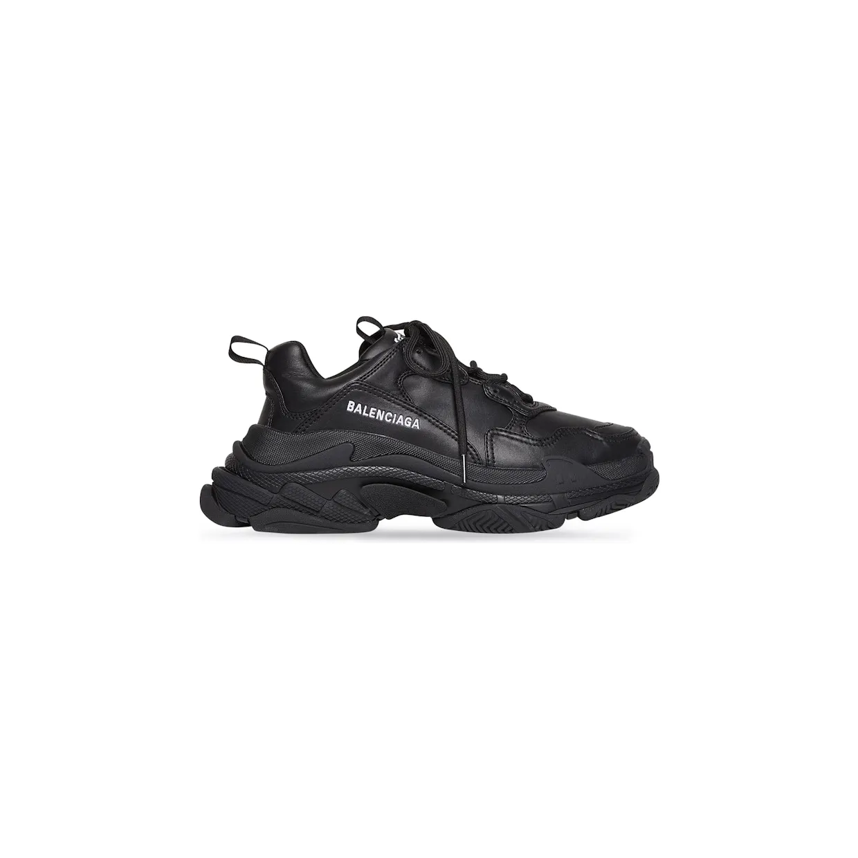 Balenciaga Triple S Synthetic Leather Triple Black (W) (524039W2FA51000)