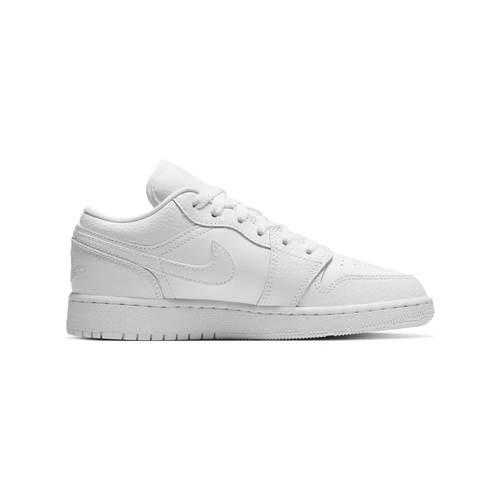 Nike Jordan 1 Low White (GS) White/White/White (553560-130)