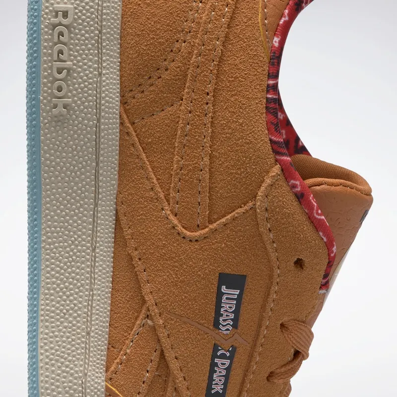 Adidas Jurassic Park Club C 85 Rich Ochre / Diffused Blue / Stadium Red (GZ0537)