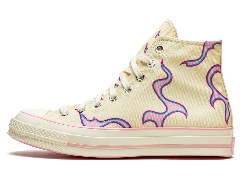 Converse Chuck Taylor All-Star 70 Hi Golf Le Fleur Yellow Flame (2021) – “Egret / Egret / Pink” (172398C)