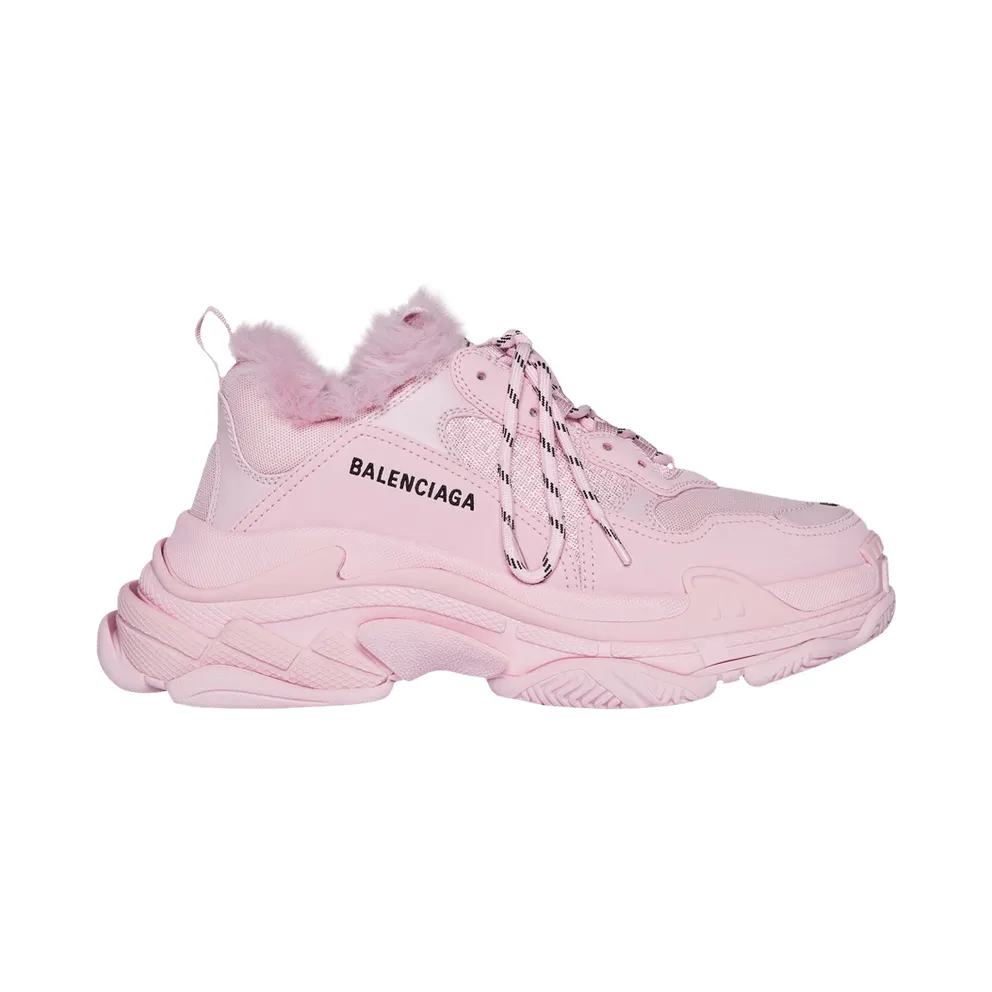 Balenciaga Triple S Fake Fur Pink (W) (668562W3CQ55000)