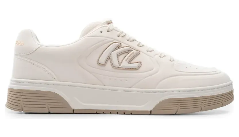 Karl Lagerfeld Sneakers met logopatch – Beige (KL53016)