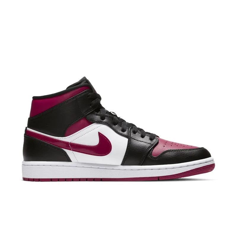 Air Jordan Nike AJ I 1 Mid ‘Bred Toe’ (2019) (554724-066)