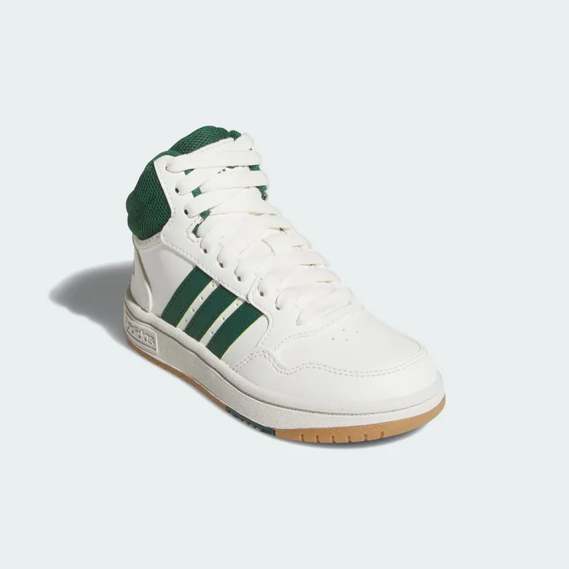 adidas Hoops Mid Core White Collegiate Green Gum (JS4134)