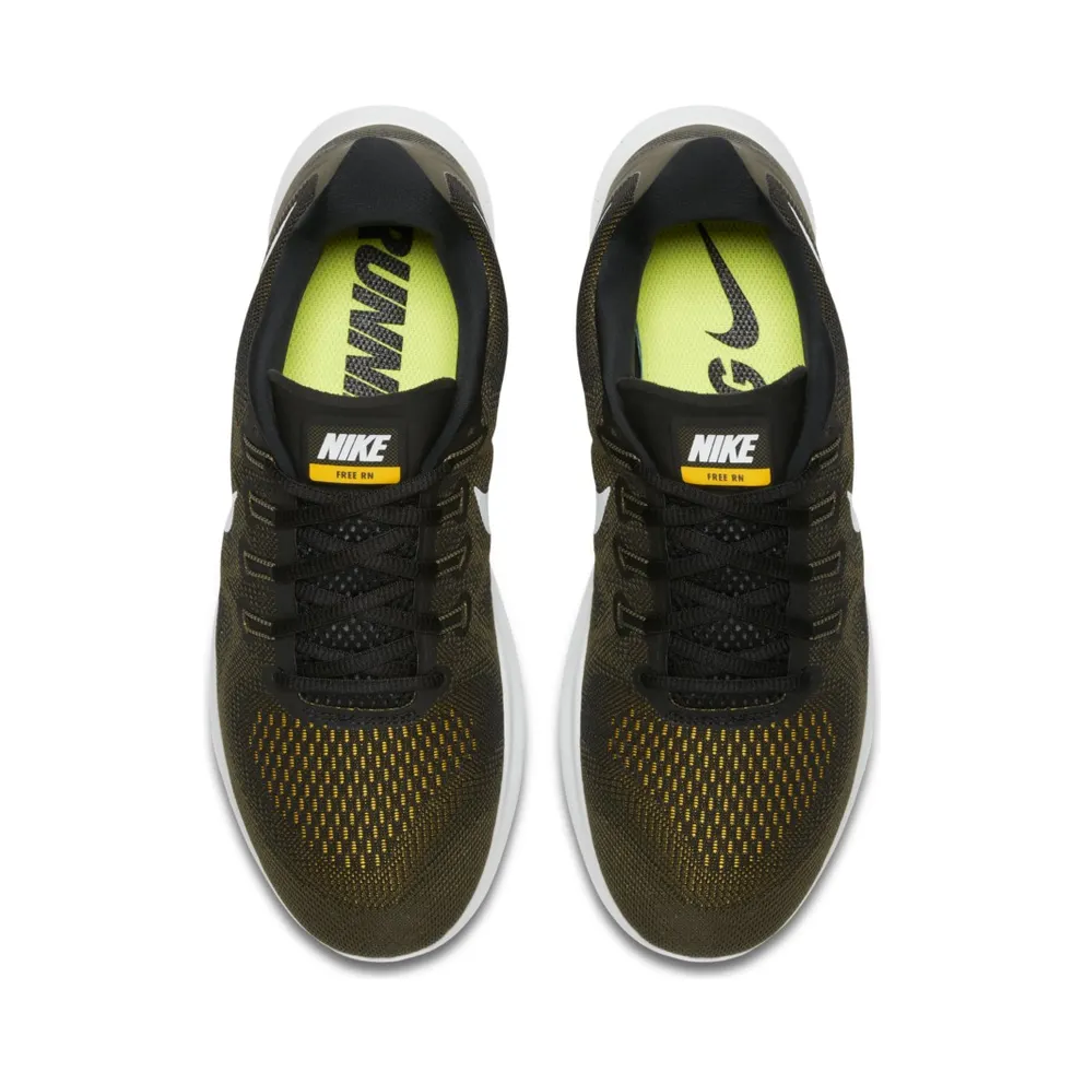 Nike Free RN 2017 Black Off White Cargo Khaki Black/Off White-Cargo Khaki (880839-008)