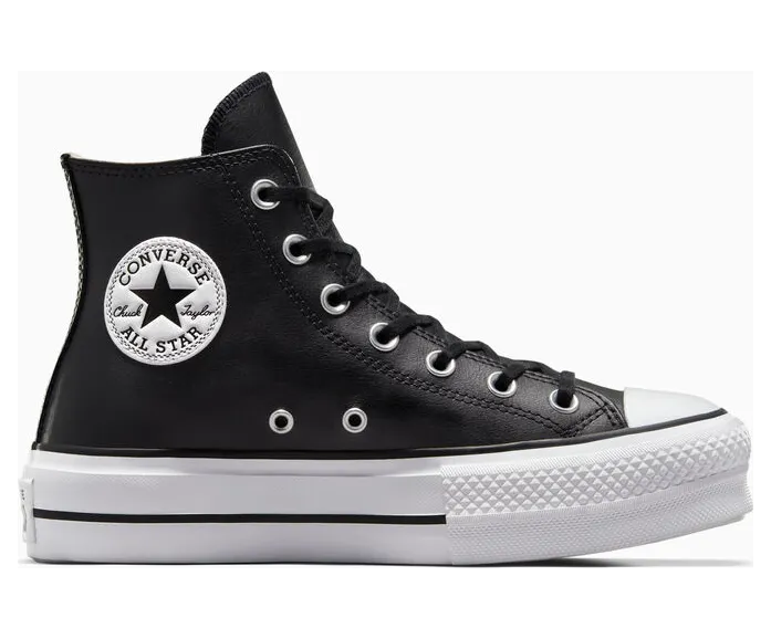 Converse Chuck Taylor All Star Platform Leather High-Top Black Black (561675C)