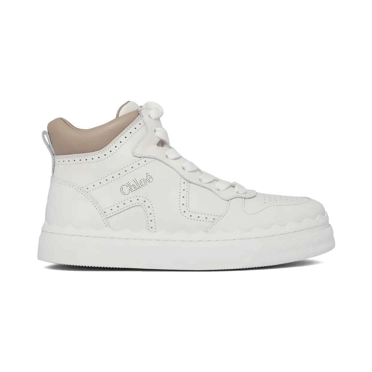 Chloe Chloé mit perforierten Details “White” (CHC24W05HNZ)
