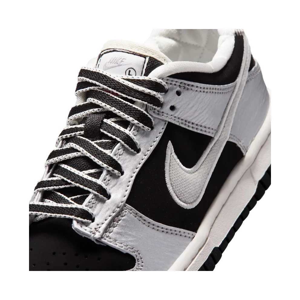 Nike Dunk Low LV8 GS “Metallic Silver Black Sail” (IV5971-001)