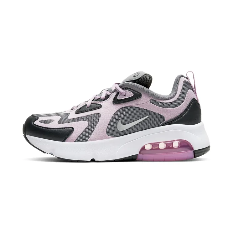 Nike Air Max 200’Iced Lilac’ GS Off Noir/Iced Lilac/Smoke Grey (AT5627-008)