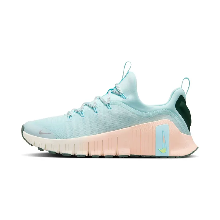 Nike Free Metcon 6 Premium “Glacier Blue / Washed Coral / Vintage Green / Metallic Silver” (HV5228-474)