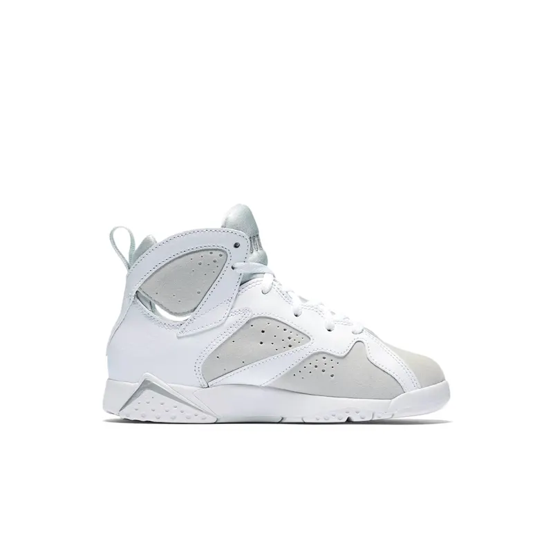 Jordan Air 7 Retro BP Pure Money White (PS) White/Metallic Silver (304773-120)