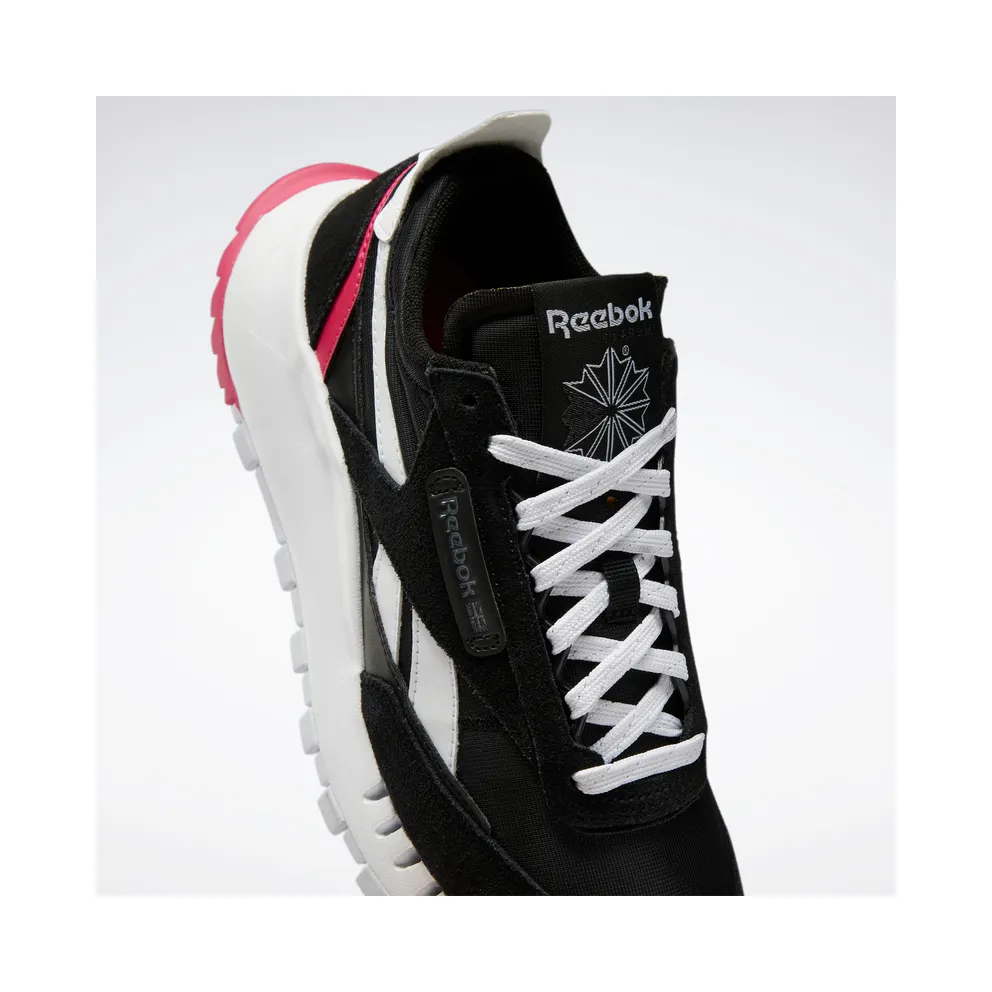 Reebok Classic Leather Legacy Shoes Core Black / Cloud White / Pursuit Pink