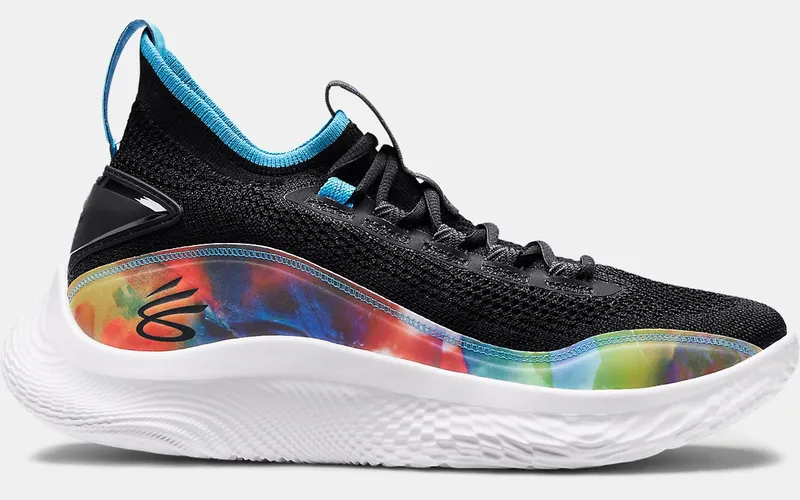 Under Armour Curry 8 Tie Dye Black Black/White-White (3024032-001)