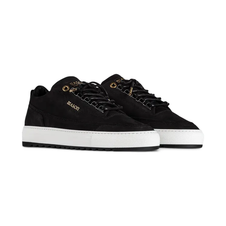 Mason Garments Firenze Nubuck Black / White (SS21-4F)