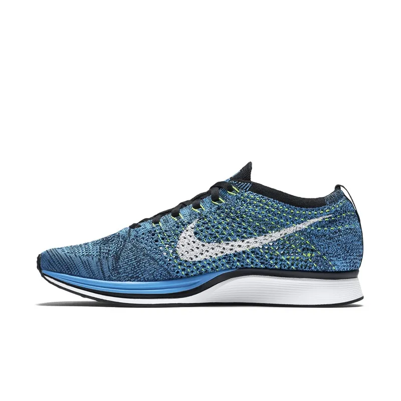 Nike Flyknit Racer Blue Cactus Blue Glow/White/Black (526628-402)