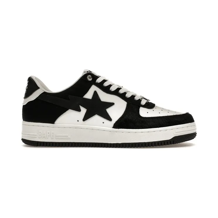 A Bathing Ape Bape Sta Black Calf Hair (1J80-191-050 BLK)