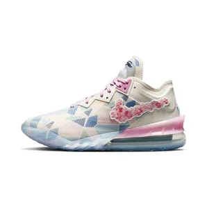 Nike LeBron 18 Low atmos Cherry Blossom – “Natural / Multi / Cherry Blossom” (CV7562-101)