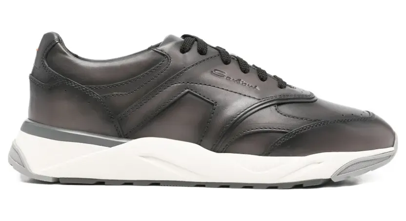 Santoni mit Kontrasteinsatz “Brown” (MBIM22112BGRTAIBG93)