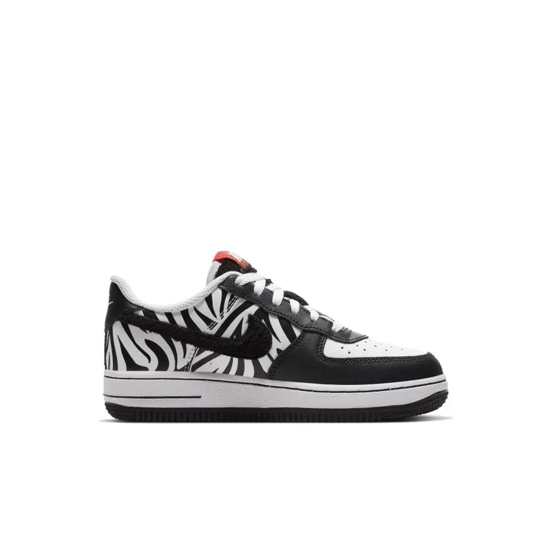 Nike Air Force 1 Low Zebra (PS) White/Black (CU8428-100)