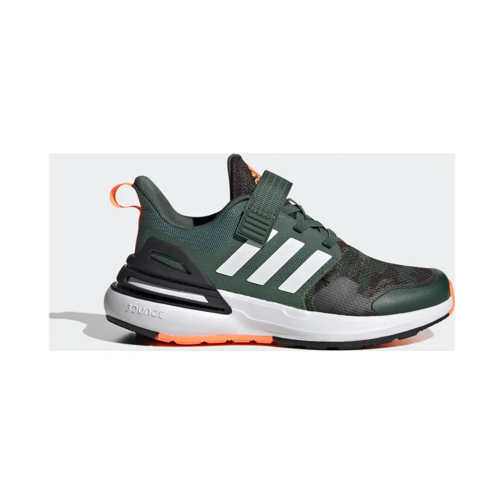 adidas Rapidasport Bounce Elastic Lace Top Strap Schuh Core Black / Cloud White / Screaming Orange (FZ6348)