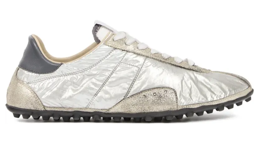 Maison Margiela Metallic low-top sneakers – Zilver (S57WS0512P7451)