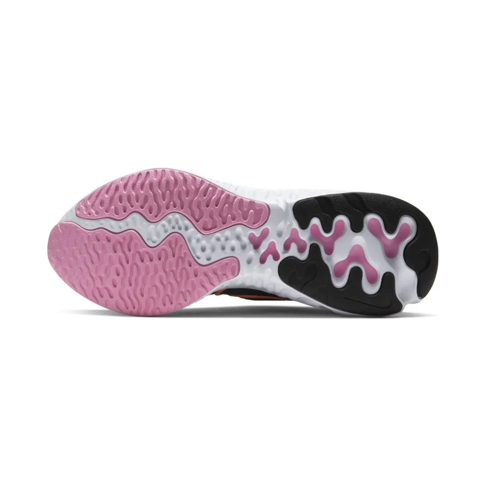 Nike Renew Run Black White Pink (W) Black/White Pink-Orange Pulse (CK6360-001)