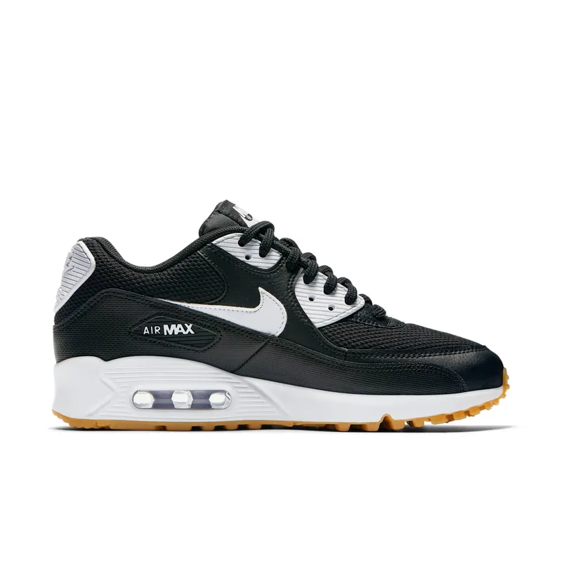 Nike Air Max 90 Black White Gum (W) Black/Gum Light Brown-White-White (325213-055)