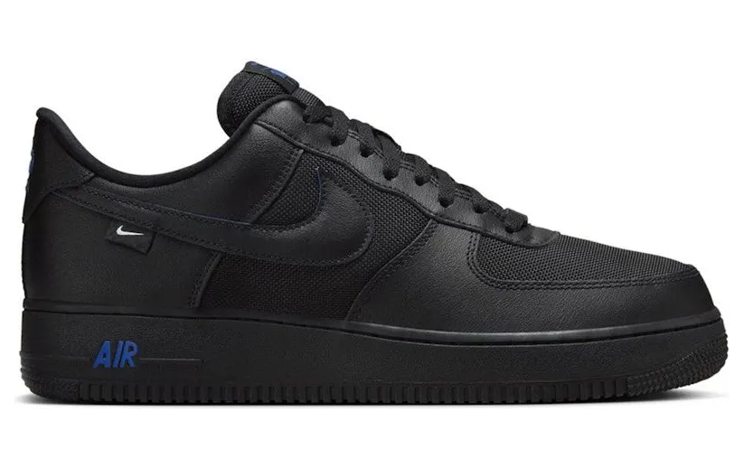 Nike Air Force 1 Low ’07 Black Astronomy Blue (HM9605-001)
