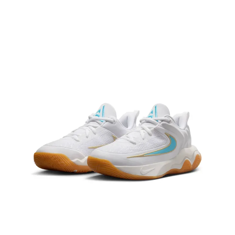Nike Giannis Immortality 4 White Team Gold Gum Yellow Aquarius Blue (IH7664-100)