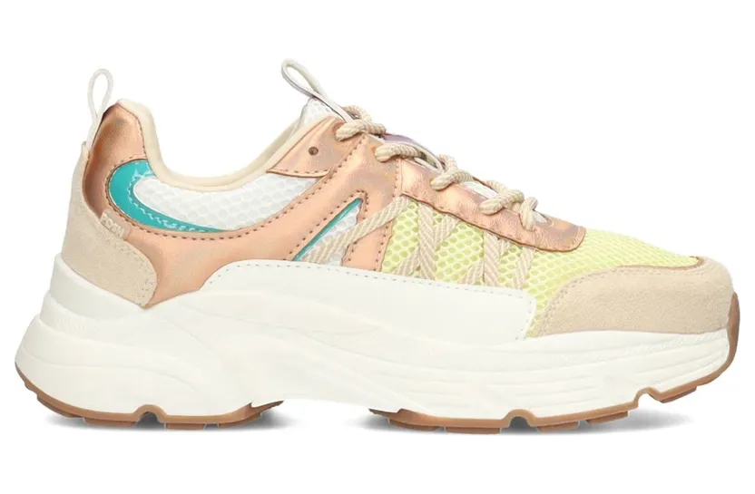 POSH by Poelman sneaker Geel met combinatie (C1210811PSH2)