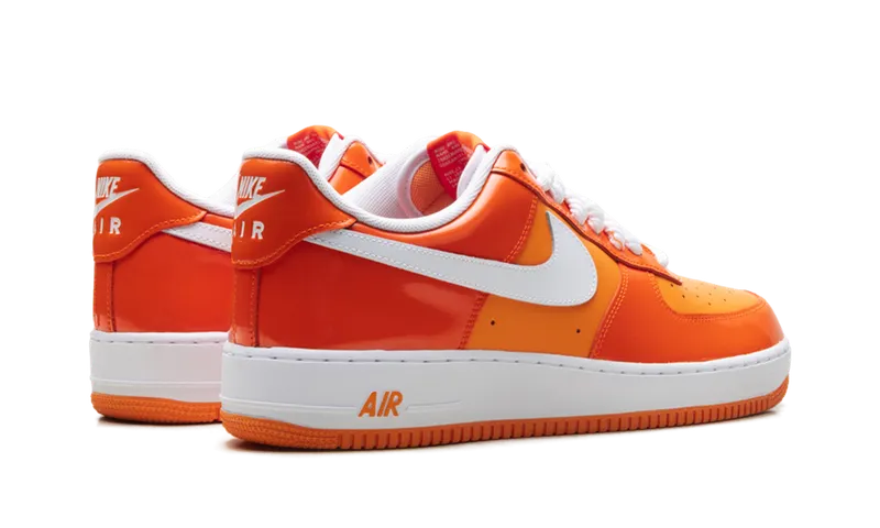 Nike Air Force 1 Low ’07 “Orange White Patent” (HV9405-800)